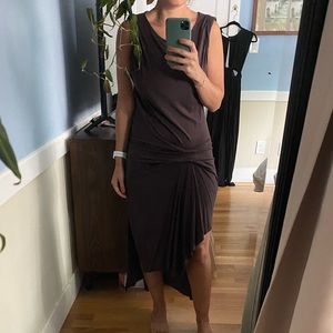 NWOT All Saints Asymmetrical Dress. Purple. Xs.